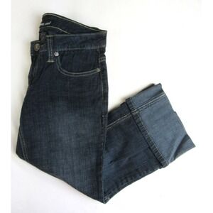 Wet Seal Jeans Cuffed Cropped Capri Dark Wash Women's Size 0